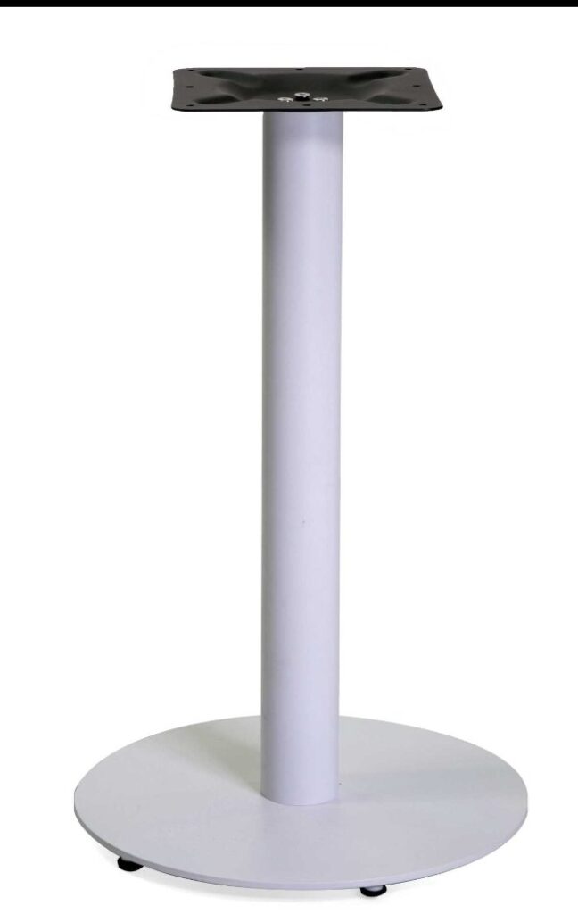 Base tavolo acciaio Gordon bianco tondocm ø45h72