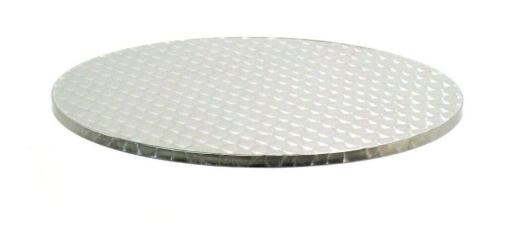 Top tavolo solo piano inox cmø60h2,2 per arredo bar, lidi balneari