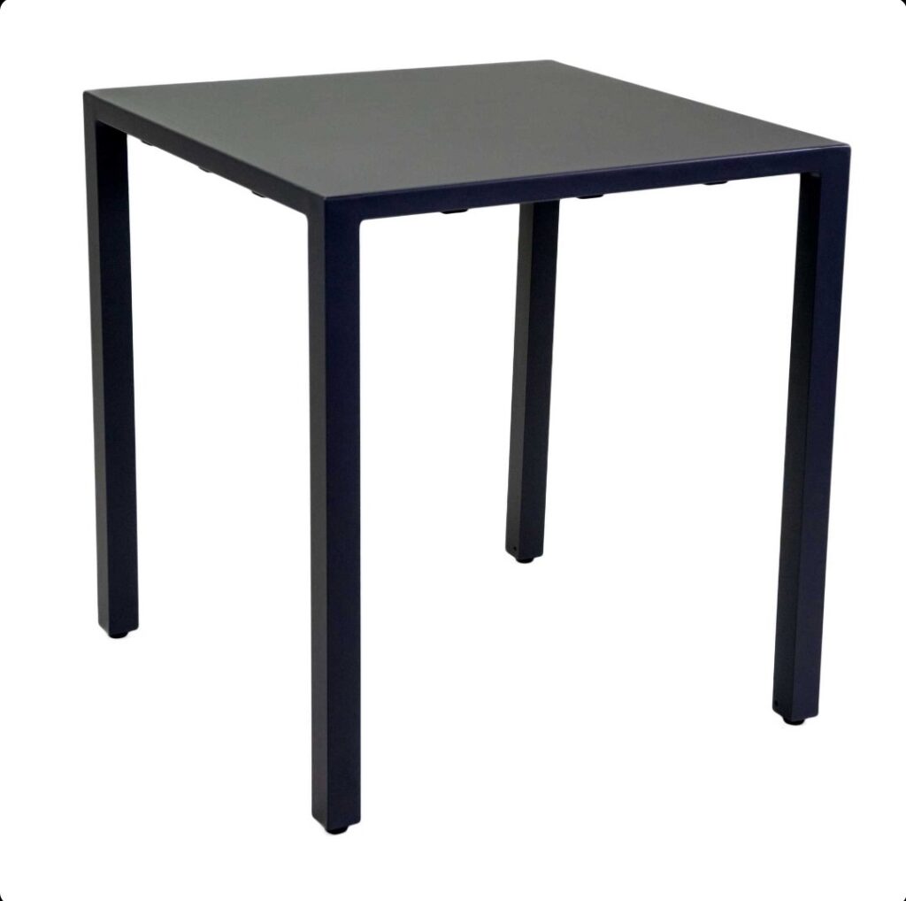 Tavolo alluminio regolabile antracite quadro cm60x60h75