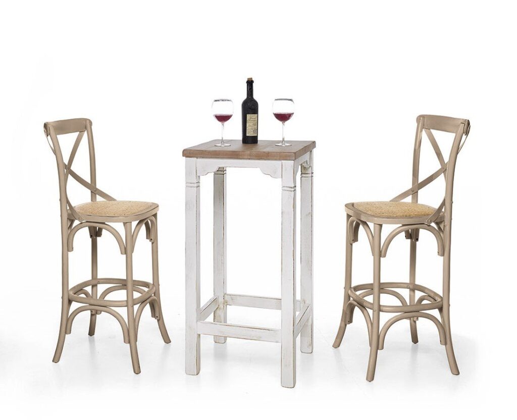 Sgabello thonet in olmo lucido naturale seduta Rattan naturale pavia, sorrento