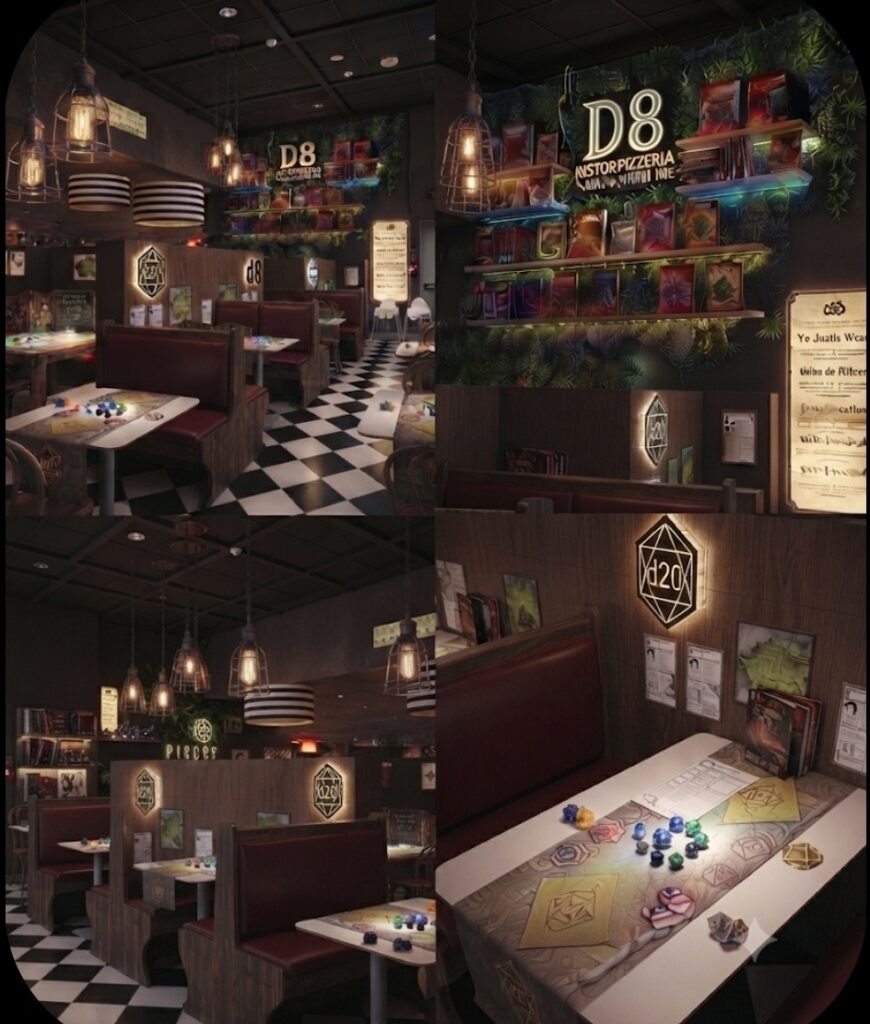 Stile D8 locale bar in stile bistrot